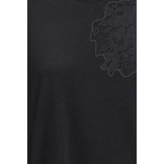 Schwarzes Seiden-Sweatshirt