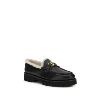 Mocasines slip-on de piel de becerro negra Bos Taurus