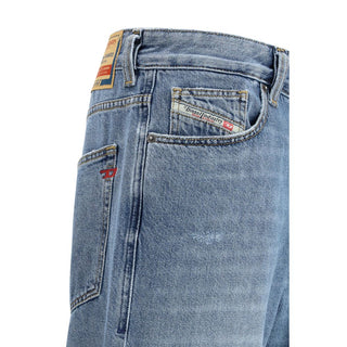Blue Cotton Relaxed Fit Jeans