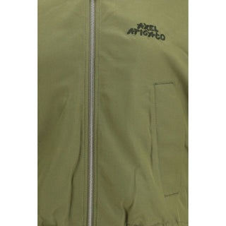 Zweifarbige Polyester-Bomberjacke