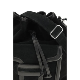 Black Calf Leather Bos Taurus Backet Bag