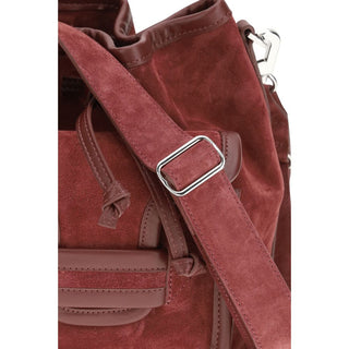Bordeaux Calf Leather Bos Taurus Backet Bag