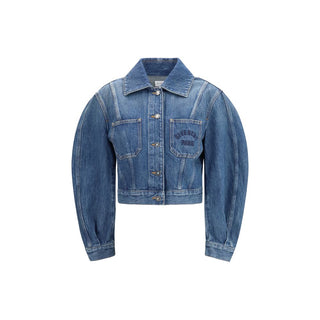 Blaue Jeansjacke aus Baumwolle