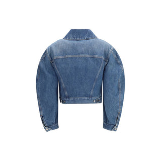 Blaue Jeansjacke aus Baumwolle