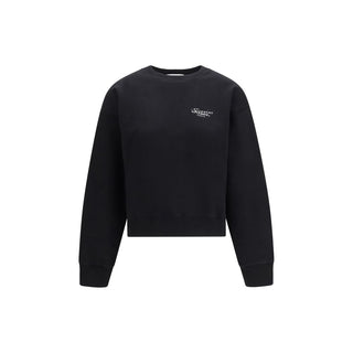 Schwarzes Baumwoll-Sweatshirt