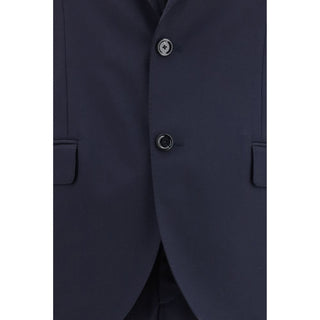 Blue Wool Two-Piece Suit