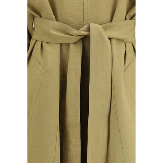Gabardina beige de lyocell  