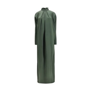 Bicolor Silk Casual Dress