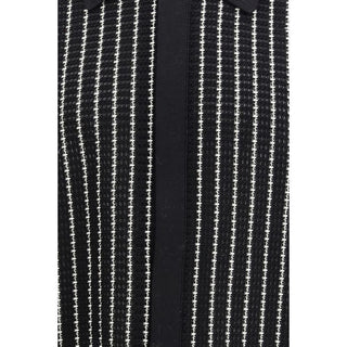 Schwarze Strickjacke aus Baumwolle