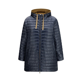Blue Polyester Coat