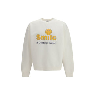 White Cotton Sweatshirt