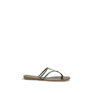 Braune Kalbsleder-Sandalen vom Bos Taurus