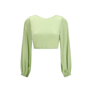 Bicolor Silk Blouse