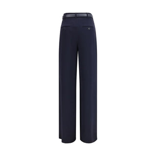 Blue Triacetate Dress Pants