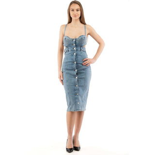 Mehrfarbiges Baumwoll-Freizeitkleid