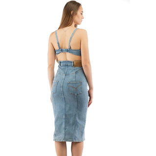 Mehrfarbiges Baumwoll-Freizeitkleid