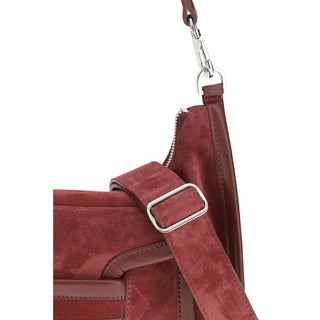Bolso de hombro Bordeaux de piel de becerro Bos Taurus
