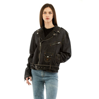Mehrfarbige Jeansjacke aus Baumwolle