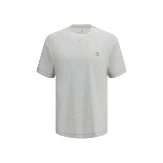 Camiseta de algodón gris