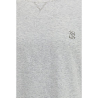 Camiseta de algodón gris