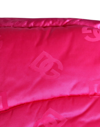 Men Pink Logo Print Whole Head Wrap Capello Hat