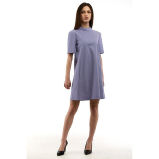 Lässiges Kleid aus lila Polyester
