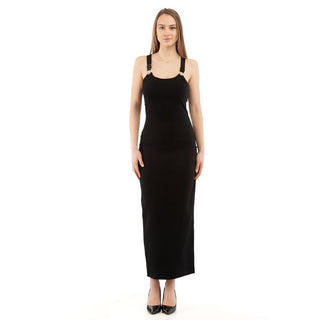 Schwarzes Marabu-Freizeitkleid