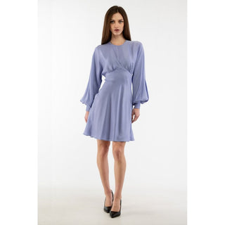 Lila Marabou Freizeitkleid