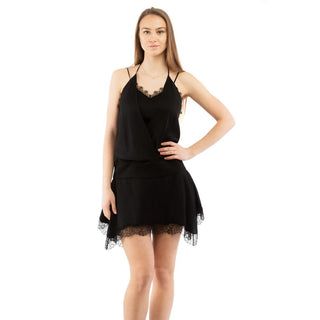 Schwarzes Marabu-Freizeitkleid