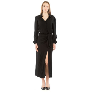 Schwarzes Marabu-Freizeitkleid