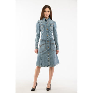Mehrfarbiges Baumwoll-Freizeitkleid