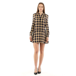 Mehrfarbiges Viskose Freizeitkleid