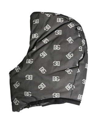 Schwarze Logo-Print-Kopfbedeckung (Ganzkopf)
