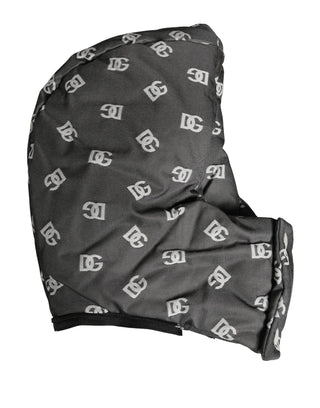 Schwarze Logo-Print-Kopfbedeckung (Ganzkopf)