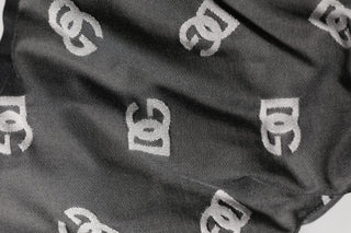 Schwarze Logo-Print-Kopfbedeckung (Ganzkopf)