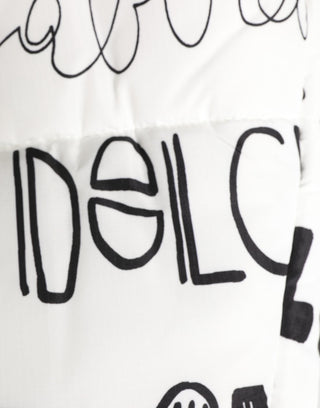 Weißer Logo-Print Capello-Hut