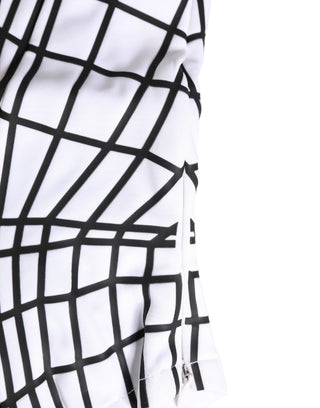Men White Stripes Nylon Ski Mask Balaclava Hat