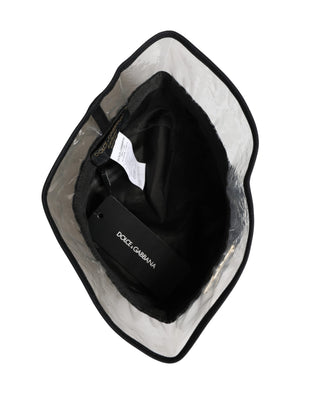 Black Cotton Plastic Fisherman Bucket Capello Hat
