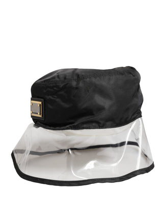 Gorro Capello tipo bucket de plástico negro para pescador para hombre