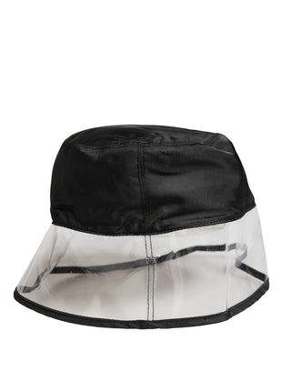 Gorro Capello tipo bucket de plástico negro para pescador para hombre