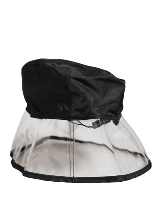 Gorro Capello tipo bucket de plástico negro para pescador para hombre