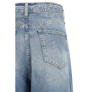 Blaue Relaxed Fit Jeans aus Baumwolle
