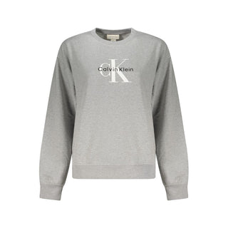 Grigio Cotton Women Sweatshirt