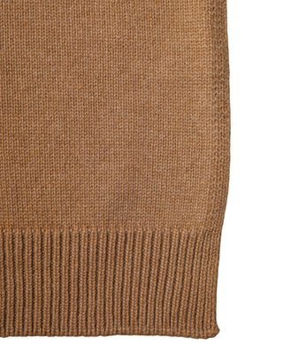 Bufanda cuello para hombre de cachemira marrón, talla única