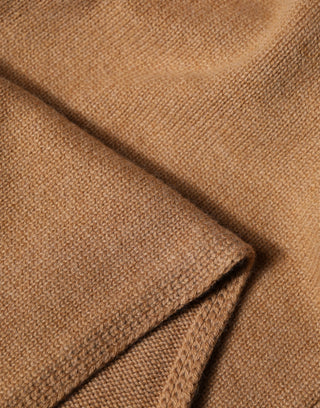 Bufanda cuello para hombre de cachemira marrón, talla única