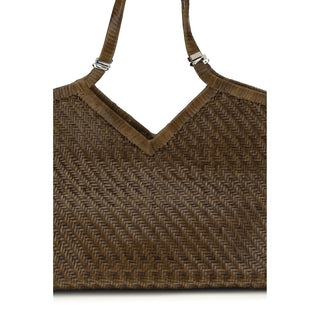Brown Buffalo Leather Handbag