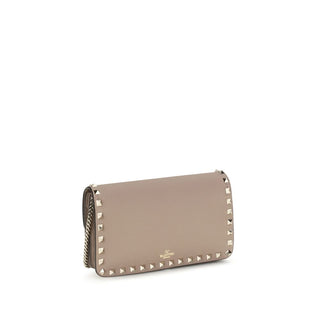 Cartera Bos Taurus de piel de becerro beige