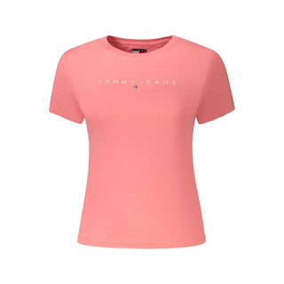 Pinkes Baumwoll-T-Shirt für Damen