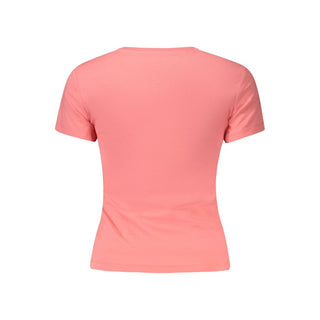 Pinkes Baumwoll-T-Shirt für Damen