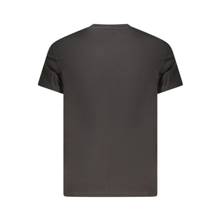 Schwarzes Herren-T-Shirt aus Baumwolle